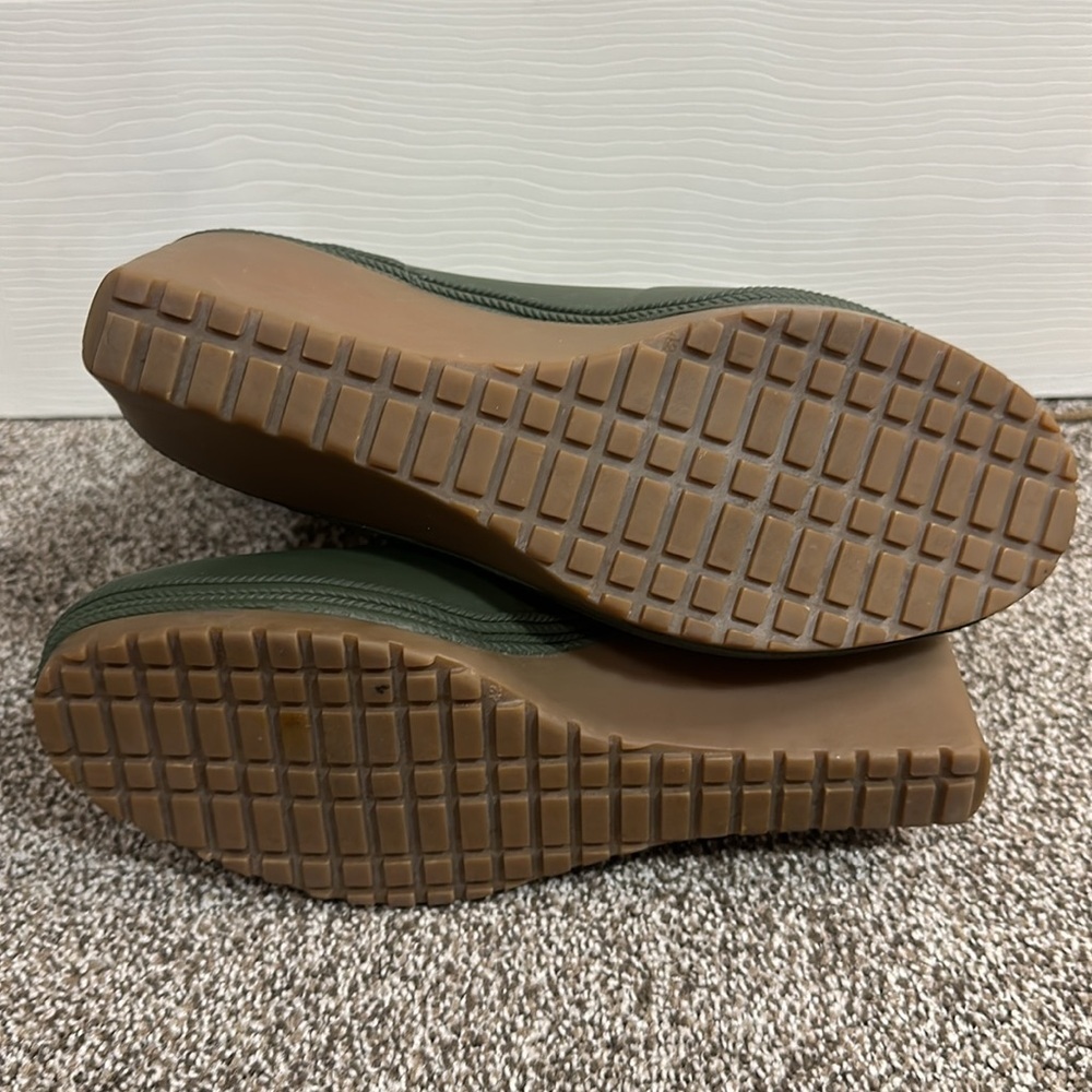 Tretorn Green Lace-Up Wedge Rain Boots - Picture 11 of 13